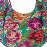 BOHO SADDLE BAG - OOAK HUIPIL - VINO TINTO - NO. 202065