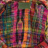 BOHO SADDLE BAG - OOAK HUIPIL - EMERALD - NO. 202068