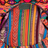 BOHO SADDLE BAG - OOAK HUIPIL - EVERGLADE - NO. 202069