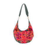 BOHO SADDLE BAG - OOAK HUIPIL - EVERGLADE - NO. 202069