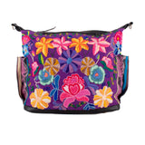BEATRIZ CDB + DIAMANTE STRAP - H&S FLORAL - BLACK - NO. 202418