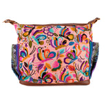 BEATRIZ CDB + DIAMANTE STRAP - H&S FLORAL - CAFE - NO. 202419