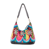 SMALL PENELOPE BAG - H&S DAISY - BLACK - NO. 202431
