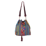 DRAWSTRING BUCKET BAG - CORTE - VINO TINTO - NO. 202462