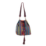 DRAWSTRING BUCKET BAG - CORTE - VINO TINTO - NO. 202462