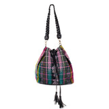 DRAWSTRING BUCKET BAG - CORTE - BLACK - NO. 202467