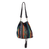 DRAWSTRING BUCKET BAG - CORTE - BLACK - NO. 202468