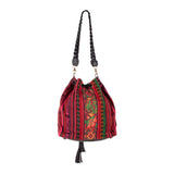 DRAWSTRING BUCKET BAG - CORTE - BLACK - NO. 202469