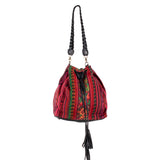 DRAWSTRING BUCKET BAG - CORTE - BLACK - NO. 202469