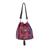 DRAWSTRING BUCKET BAG - CORTE - BLACK - NO. 202470