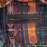 DRAWSTRING BUCKET BAG - OOAK HUIPIL - BLACK - NO. 202471