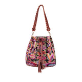 DRAWSTRING BUCKET BAG - OOAK HUIPIL - COPPER - NO. 202479
