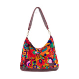 SMALL PENELOPE BAG - OOAK HUIPIL - VINO TINTO - NO. 202491