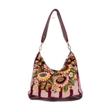 SMALL PENELOPE BAG - OOAK HUIPIL - VINO TINTO - NO. 202494