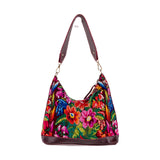 SMALL PENELOPE BAG - OOAK HUIPIL - VINO TINTO - NO. 202498