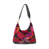 SMALL PENELOPE BAG - OOAK HUIPIL - BLACK - NO. 202617