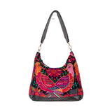 SMALL PENELOPE BAG - OOAK HUIPIL - BLACK - NO. 202617