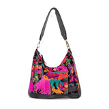 SMALL PENELOPE BAG - OOAK HUIPIL - BLACK - NO. 202630