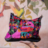 SMALL PENELOPE BAG - OOAK HUIPIL - BLACK - NO. 202630
