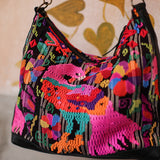 SMALL PENELOPE BAG - OOAK HUIPIL - BLACK - NO. 202630