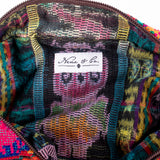 LARGE WANDER BAG + STRAP SET - OOAK HUIPIL - CAFE - NO. 242923