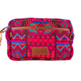 LARGE WANDER BAG + STRAP SET - OOAK HUIPIL - CAFE - NO. 242924