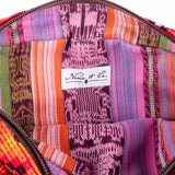 LARGE WANDER BAG + STRAP SET - OOAK HUIPIL - CAFE - NO. 242927