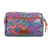 LARGE WANDER BAG + STRAP SET - OOAK HUIPIL - CAFE - NO. 242930