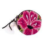 CIRCLE COIN PURSE - OOAK HUIPIL - BLACK - NO. 243293