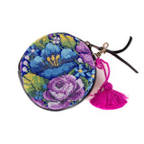 CIRCLE COIN PURSE - OOAK HUIPIL - BLACK - NO. 243294