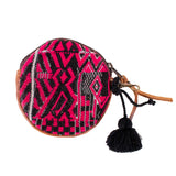 CIRCLE COIN PURSE - OOAK HUIPIL - HONEY - NO. 243325