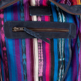 BEATRIZ MCDB + DIAMANTE STRAP - OOAK HUIPIL - NAVY - NO. 243600