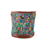 CORA BUCKET BAG - OOAK HUIPIL - CAFE - NO. 243786