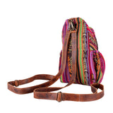 SIGNATURE EDITION LARGE CROSSBODY SLING - OOAK HUIPIL - HONEY - NO. 243881