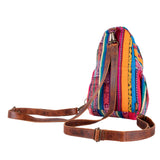 SIGNATURE EDITION LARGE CROSSBODY SLING - OOAK HUIPIL - HONEY - NO. 243883