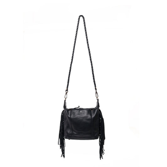 Jasmyn Clear Fringe Crossbody Bag