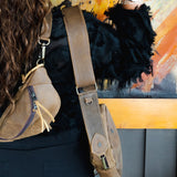 ADJUSTABLE WIDE STRAP - FULL LEATHER - TEXAS