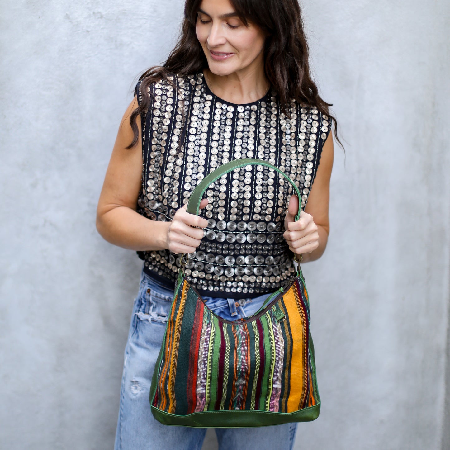 SMALL PENELOPE BAG - CORTE - EMERALD - NO. 18809