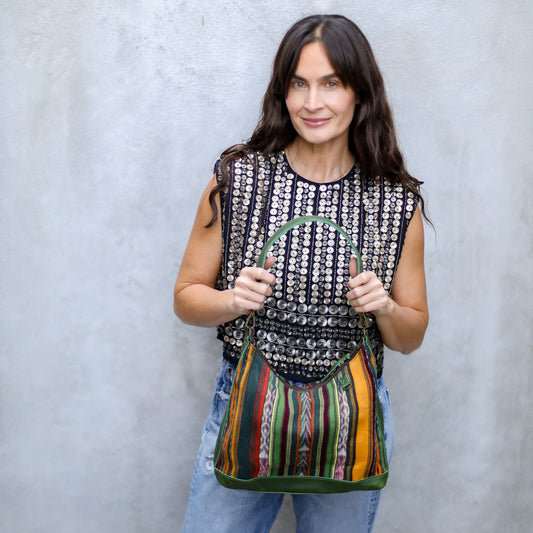 SMALL PENELOPE BAG - CORTE - EMERALD - NO. 18809