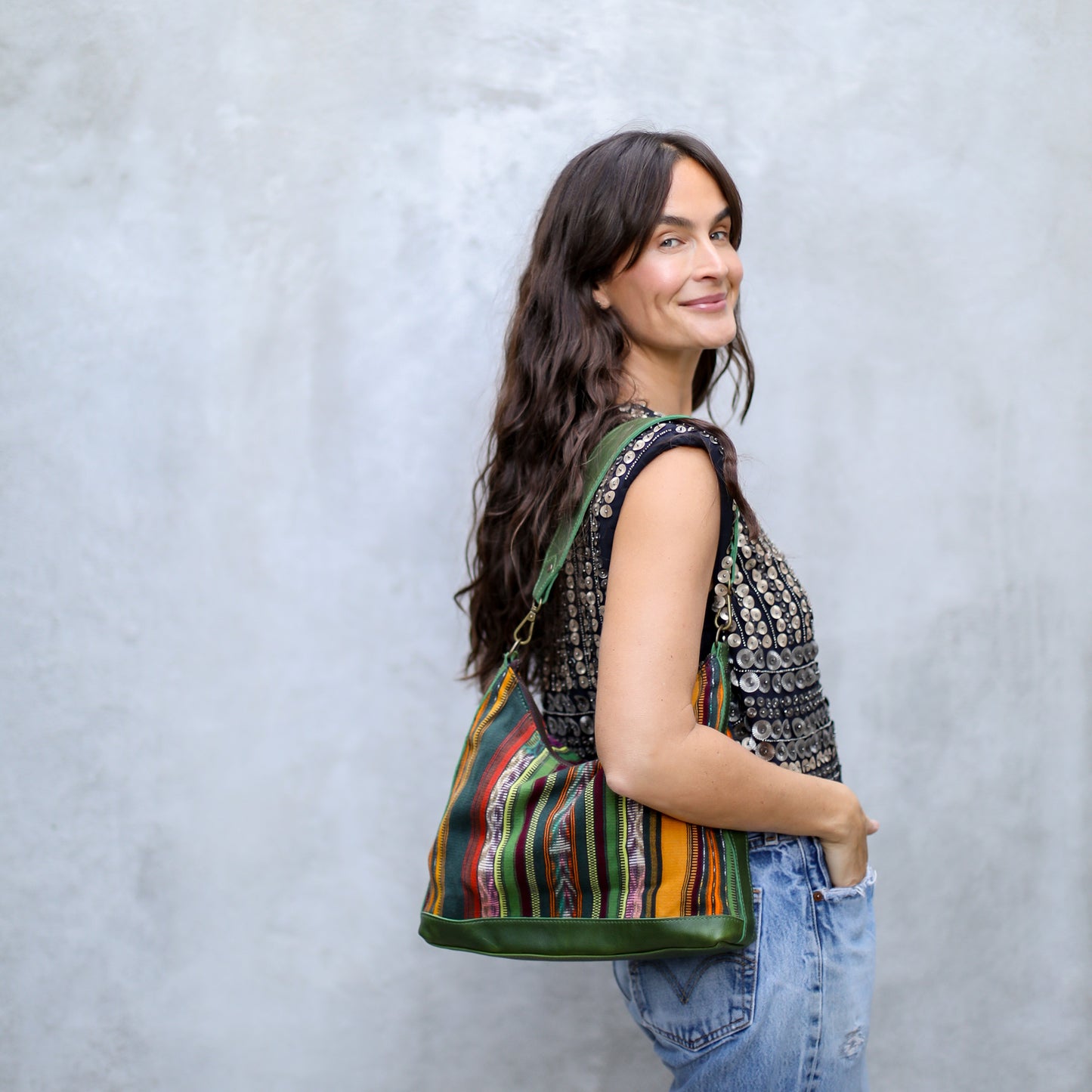 SMALL PENELOPE BAG - CORTE - EMERALD - NO. 18809