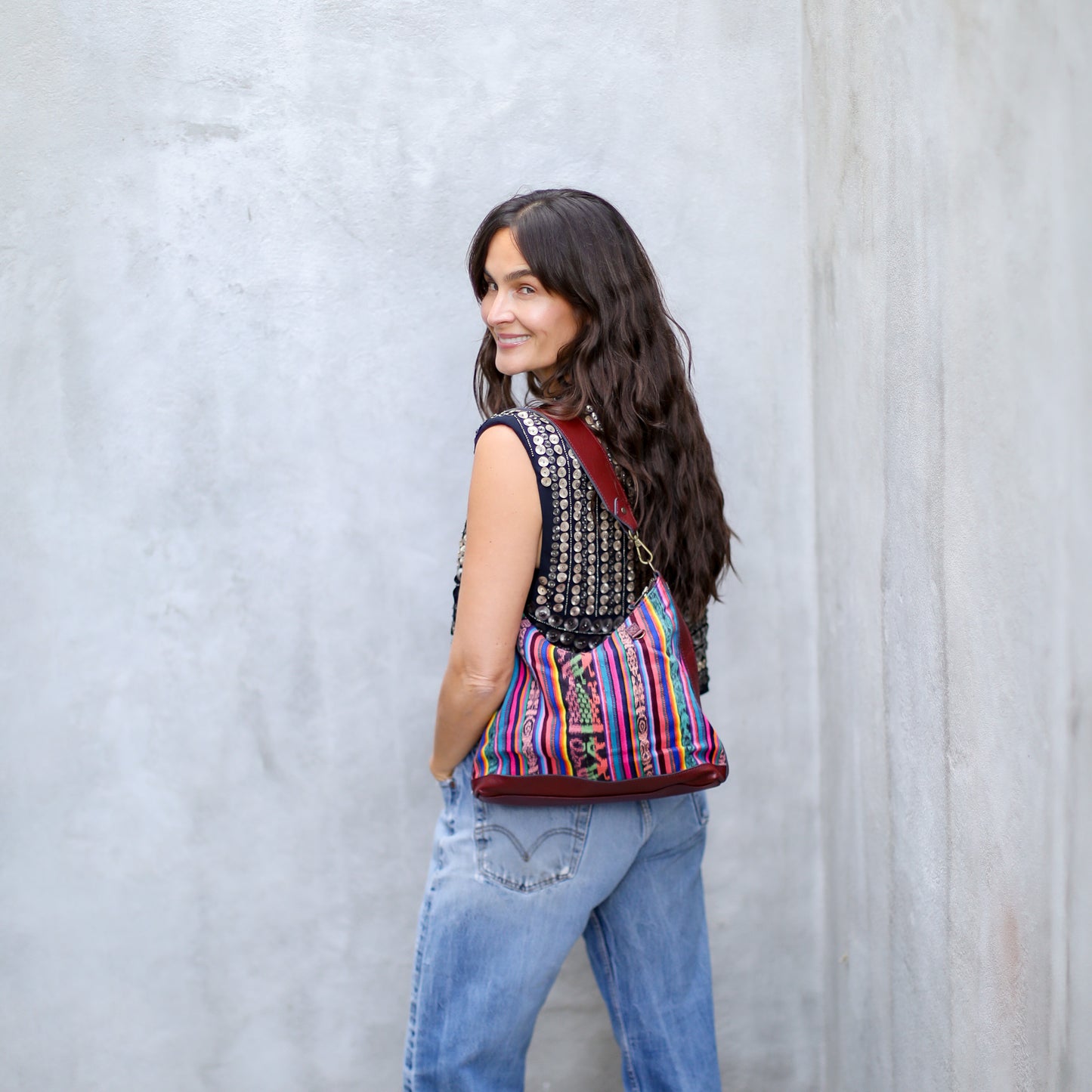 SMALL PENELOPE BAG - CORTE - AMARANTH - NO. 18810