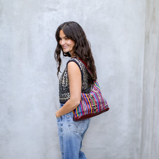 SMALL PENELOPE BAG - CORTE - AMARANTH - NO. 18810