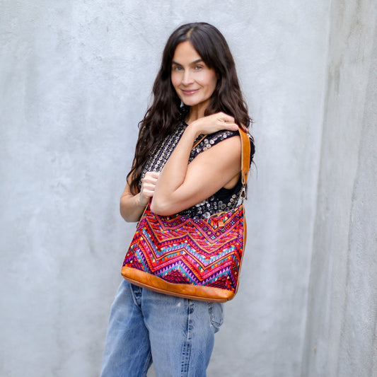 SMALL PENELOPE BAG - OOAK HUIPIL - DUNA AMARILLA - NO. 18782