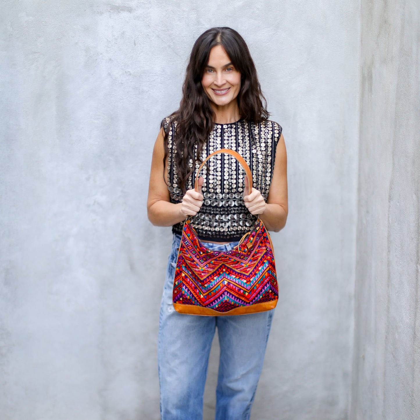 SMALL PENELOPE BAG - OOAK HUIPIL - DUNA AMARILLA - NO. 18782