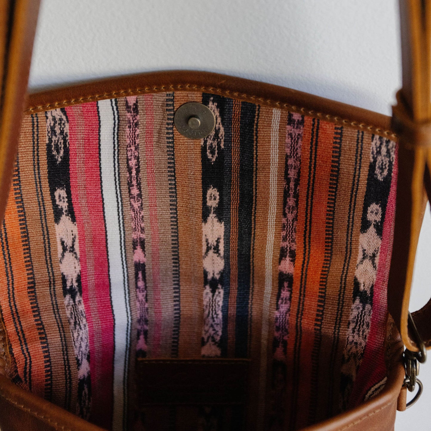 CONVERTIBLE BELT BAG - OOAK HUIPIL - CAFE - NO. 48736