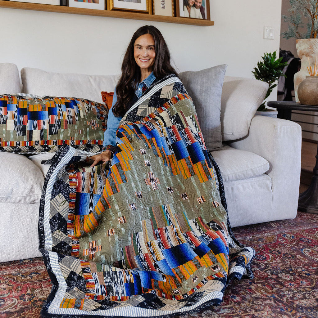 HERITAGE QUILTED THROW - NO. 47873