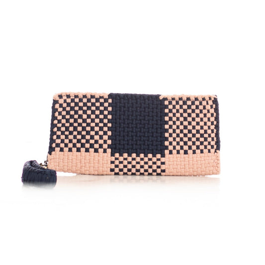 ARCHIVE SALE - NARRA ZIP WALLET - NAVY & BLUSH - ITEM NO. 27356