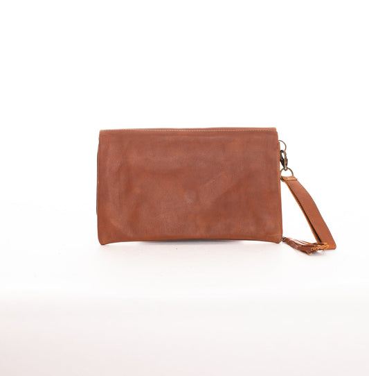 ARCHIVE SALE - FOLD OVER CLUTCH - WESTERN - CAFE - ITEM NO. 27456