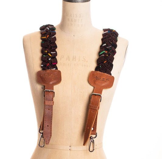 ARCHIVE SALE - ADJUSTABLE BACKPACK STRAP SET - ARTISAN - CAFE - ITEM NO. 27660