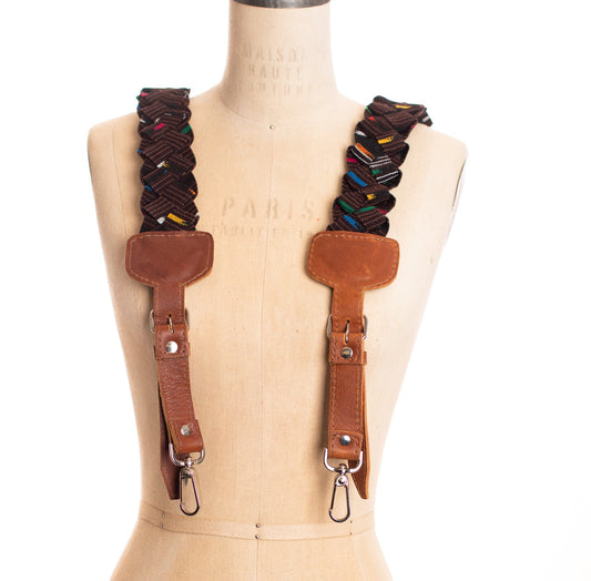 ARCHIVE SALE - ADJUSTABLE BACKPACK STRAP SET - ARTISAN - CAFE - ITEM NO. 27660